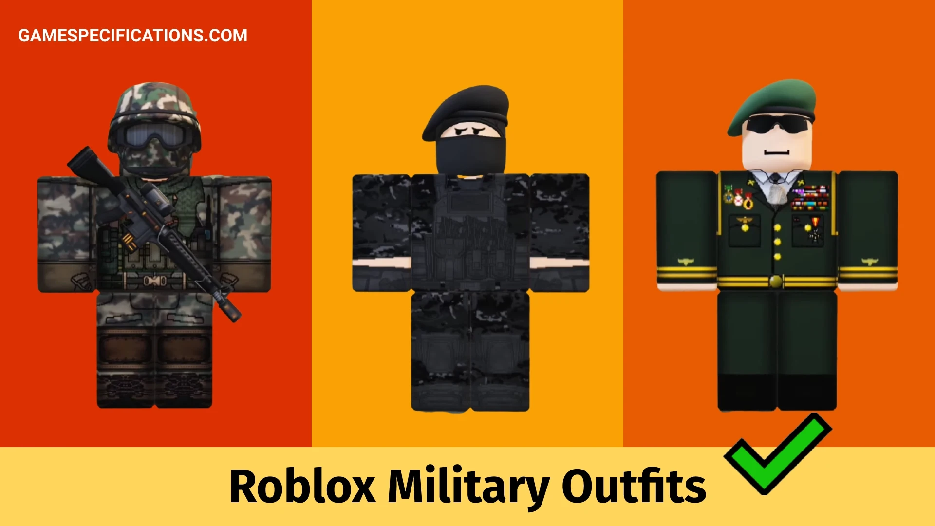 7 Best Roblox Military Outfits [2023] - Game Specifications
